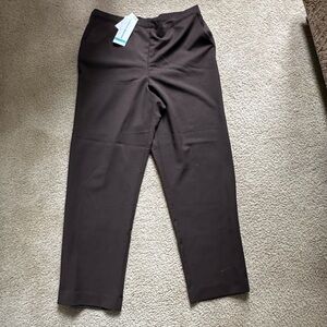 Alfred Dunner Chocolate Brown Pants
